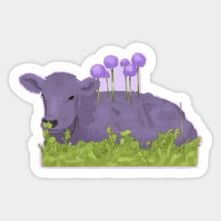 Allium Cow Sticker